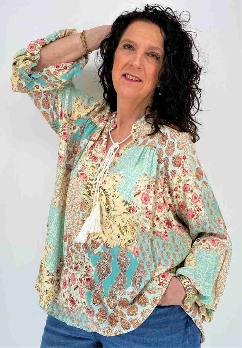 Ibiza Tuniek Blouse Blauw