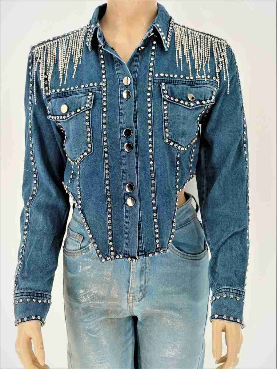 Jeans Crop Top