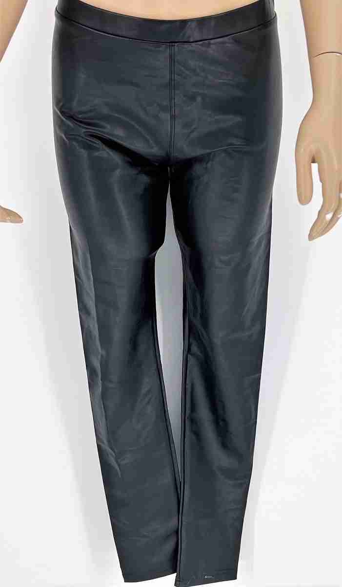 Lederlook norfy legging zwart