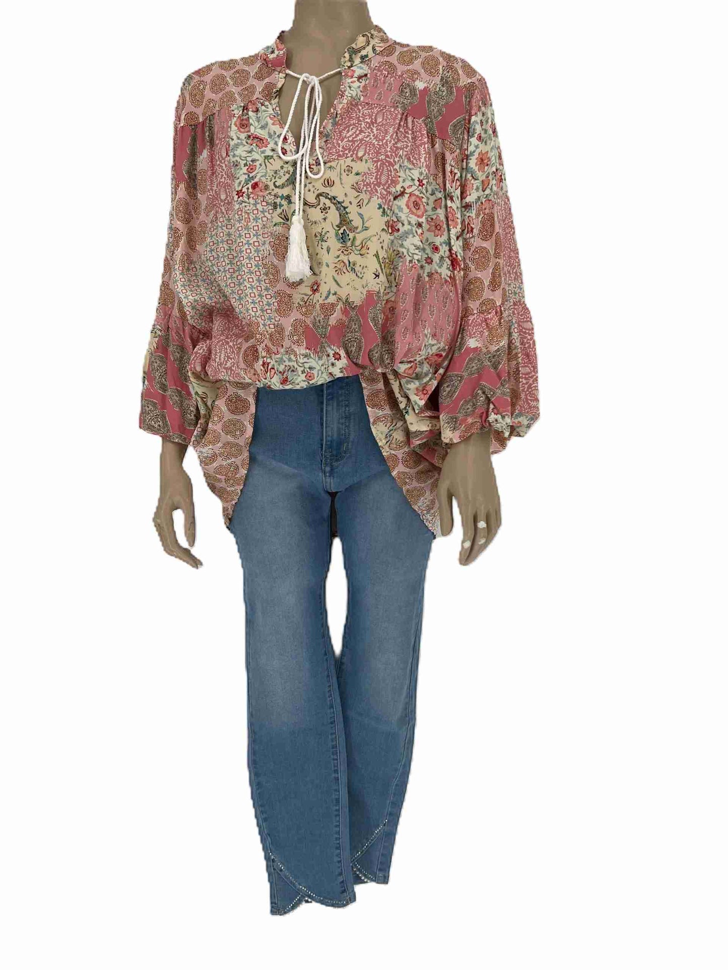 Ibiza Tuniek Blouse Roze