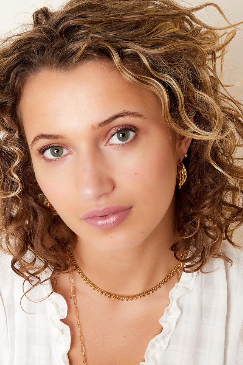 Roestvrijstalen ketting stippen Zilver Stainless Steel