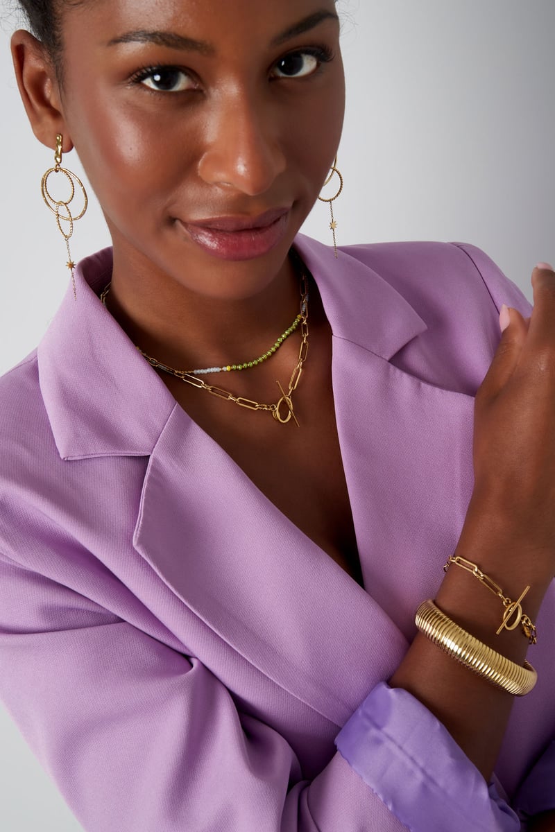 schakelketting dun met ronde sluiting