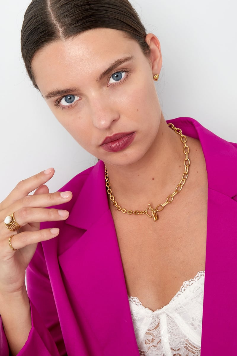 schakelketting 2 maten met ronde sluiting