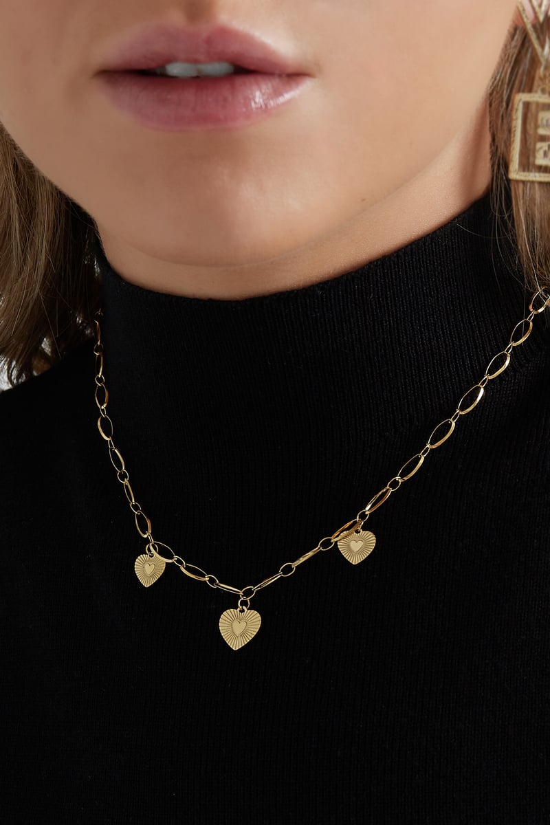 ketting drie hartjes coins