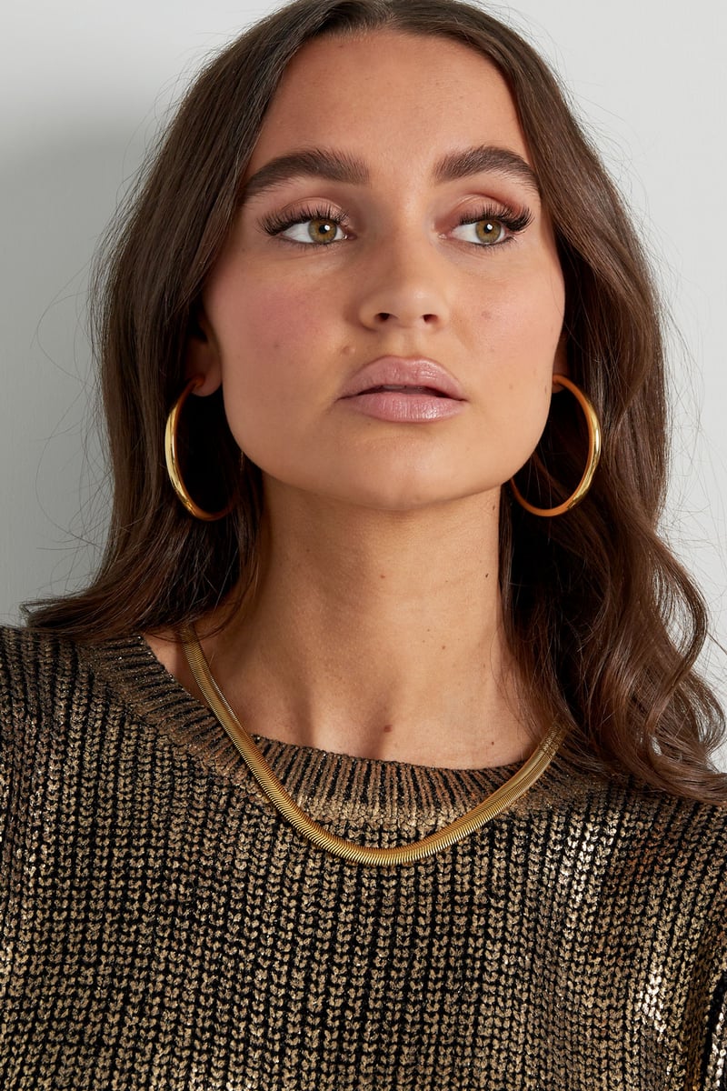 Unisex ketting plat gevlochten - zilver-8.0MM