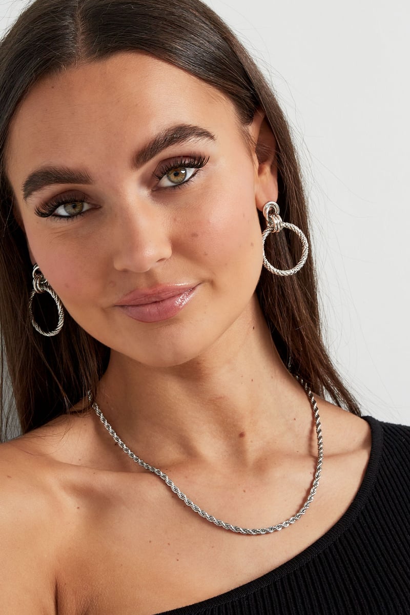 Unisex ketting gedraaid - Goud kleur-4.5MM