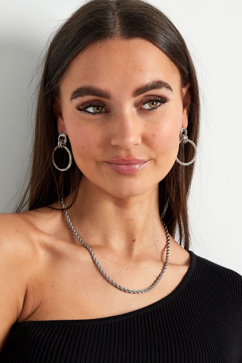 Unisex ketting gedraaid - Goud kleur-4.5MM