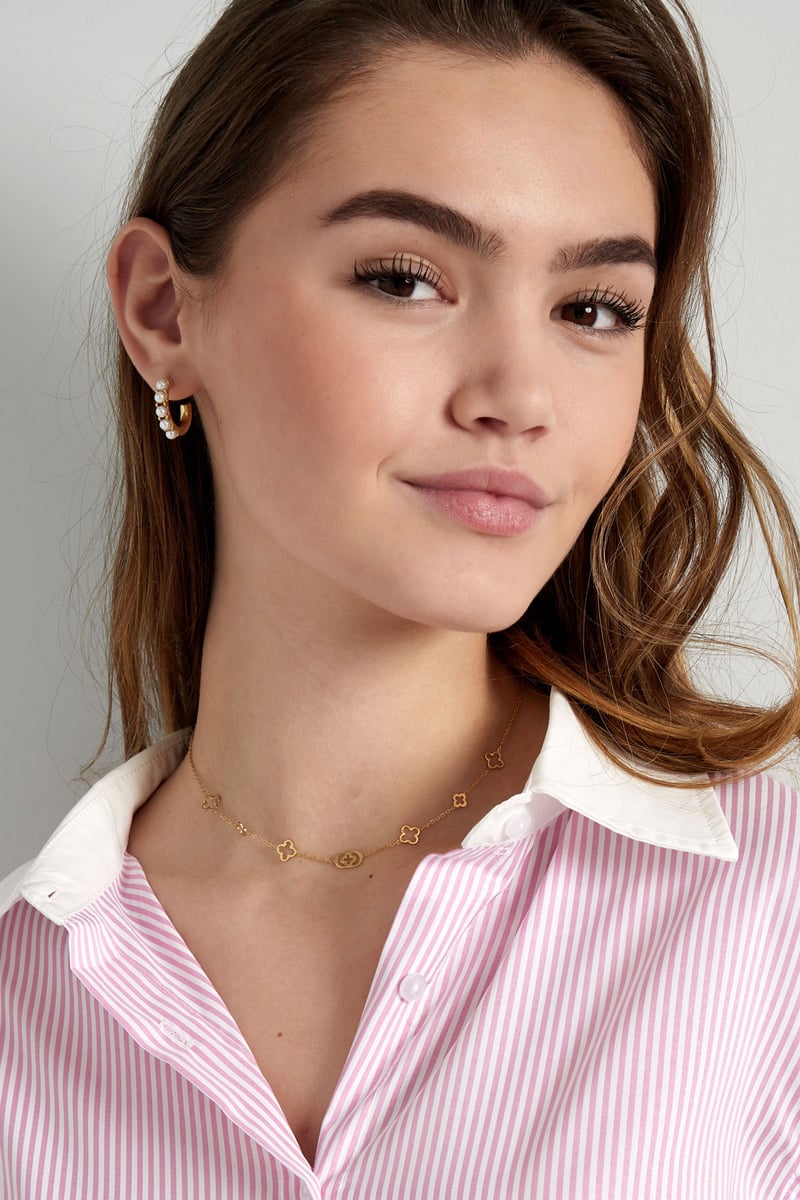 Klassieke klaver tjevier bedels ketting