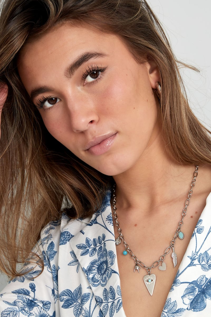 bedel ketting met vrolijke bedels