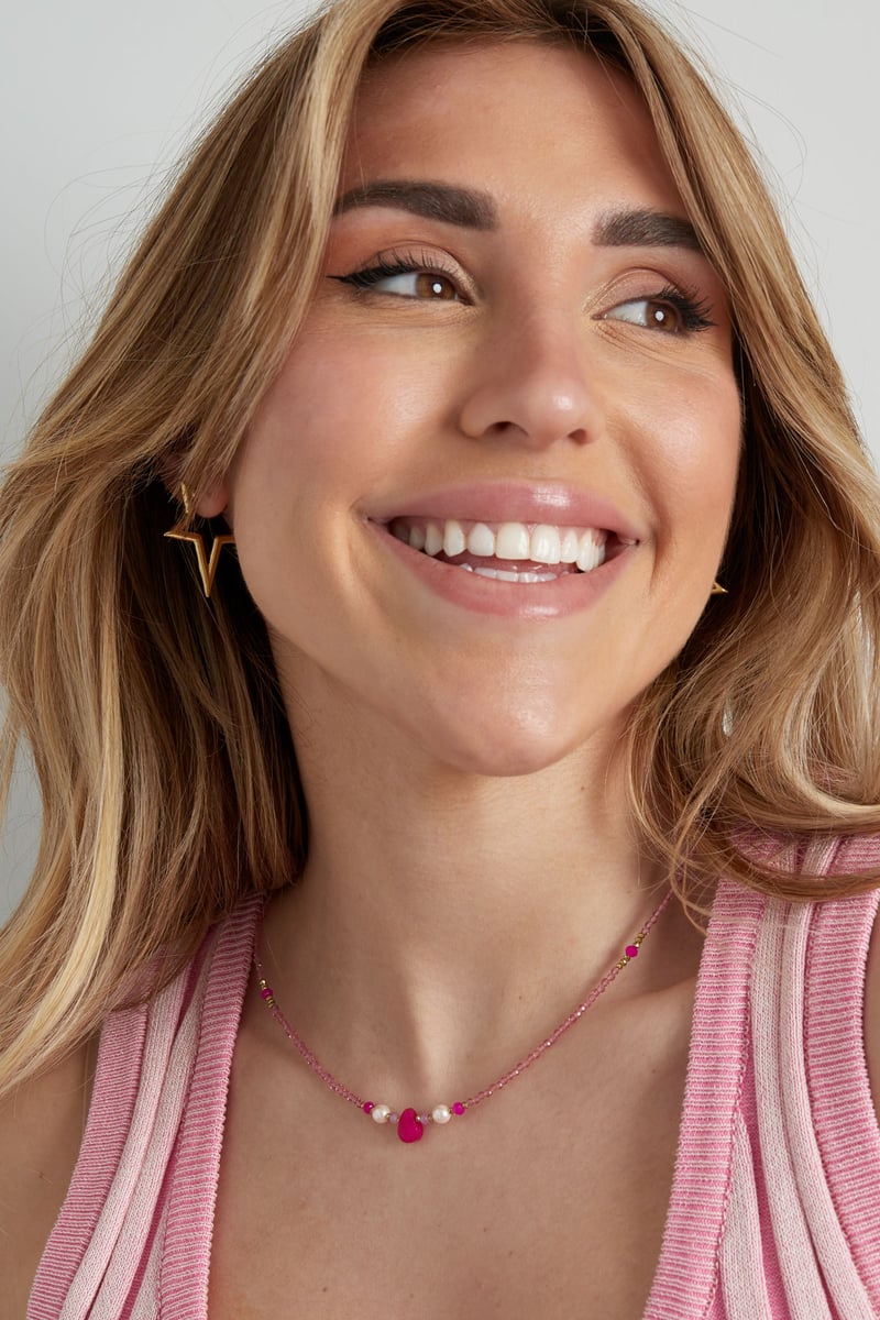 Kralenketting basic lover - gebroken wit