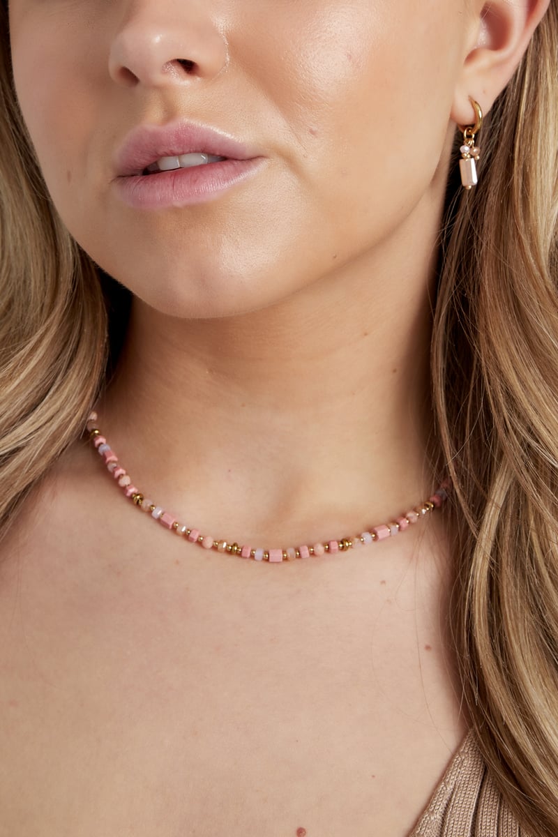 ketting summer mist - roze