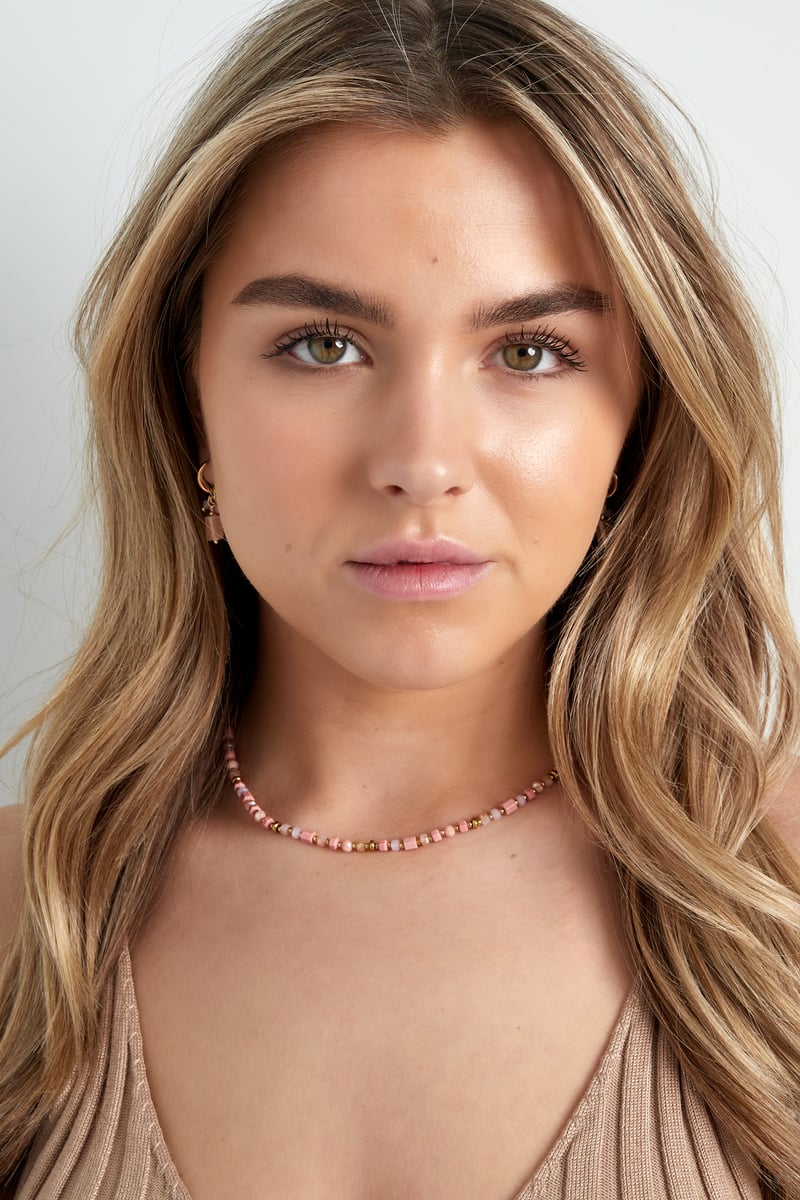 ketting summer mist - roze