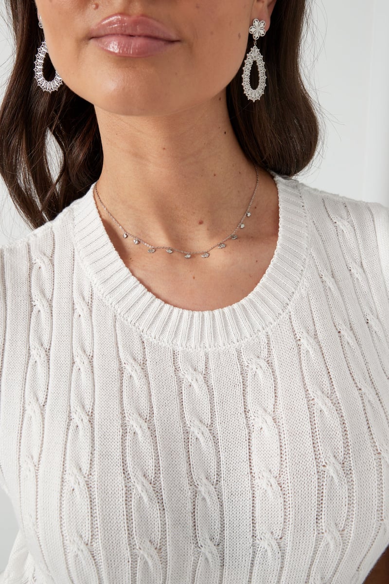 klassieke ketting met schelp bedels