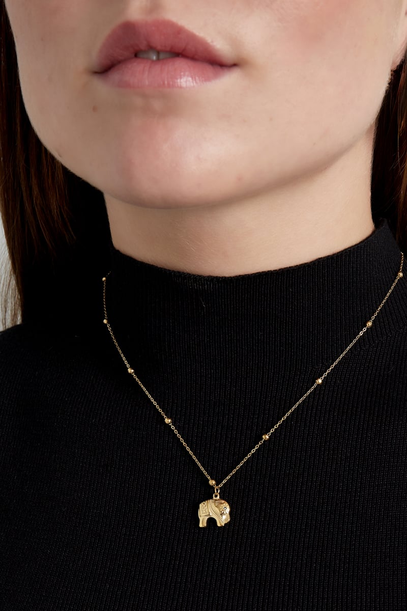 elephant charm ketting