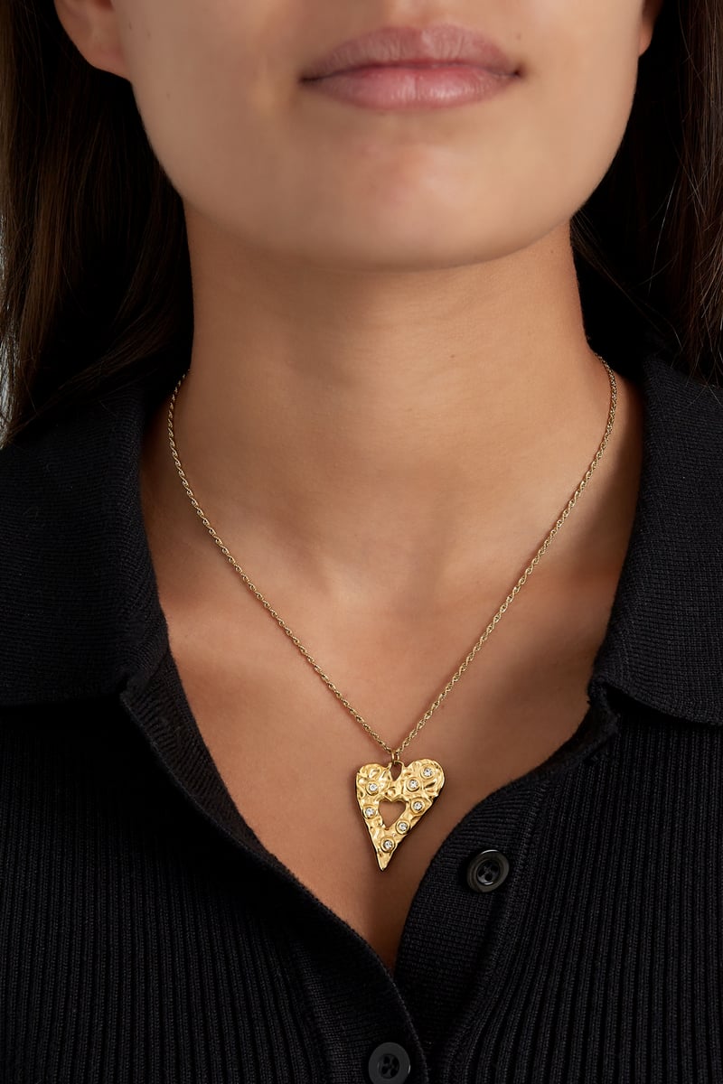 sparkling heart ketting