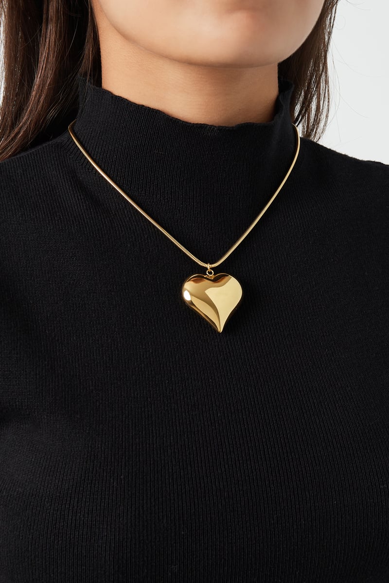 bold heart ketting