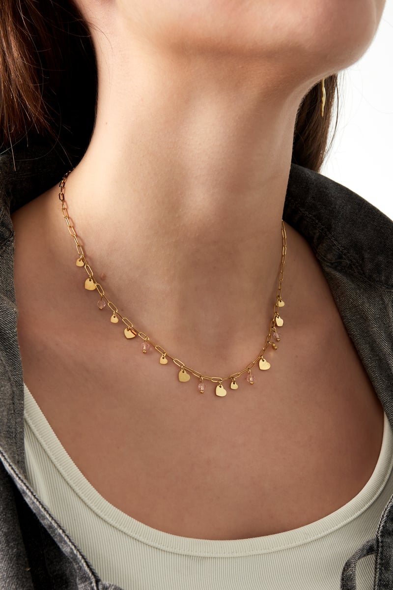 Full of love Necklace - Pink Gold