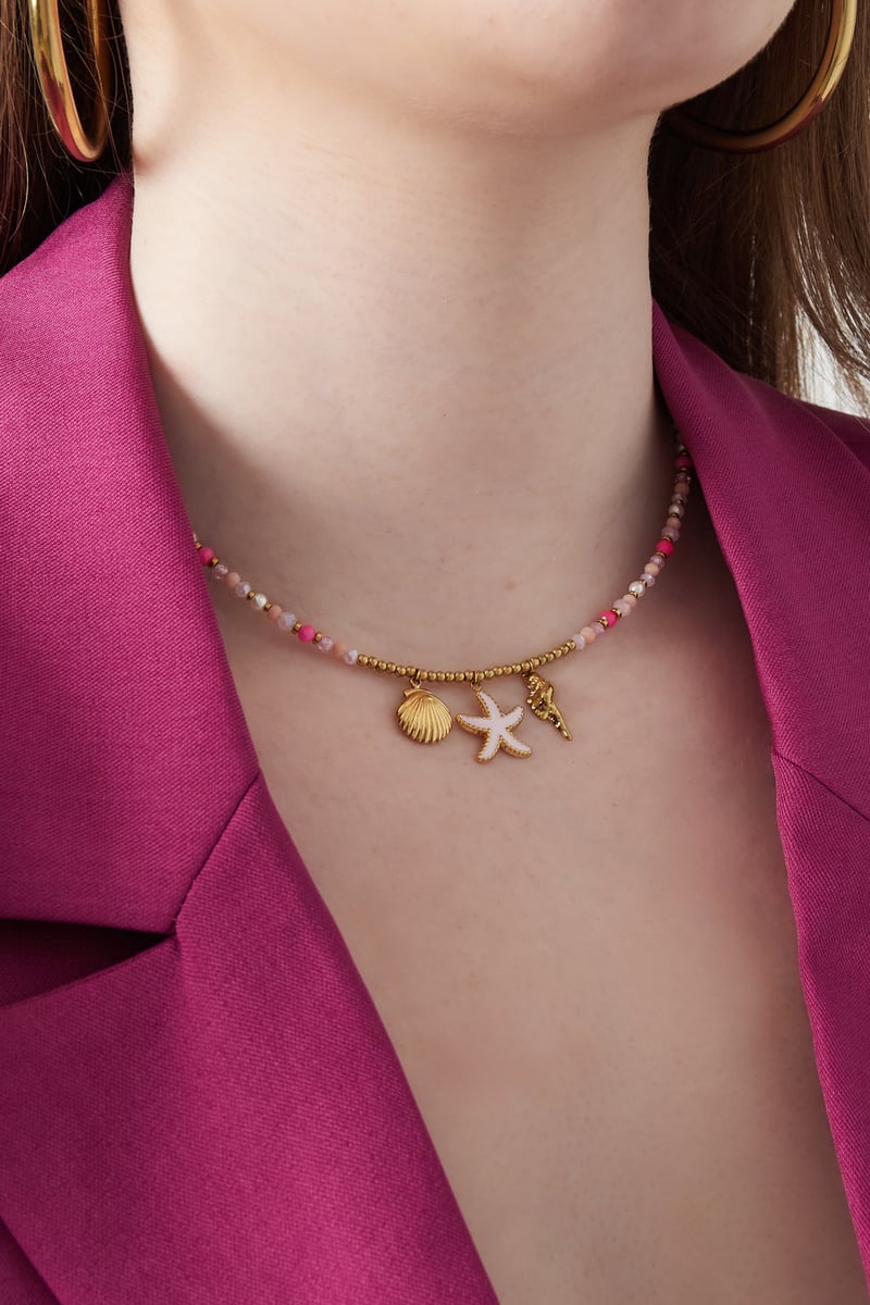 ketting pink sea babe - roze