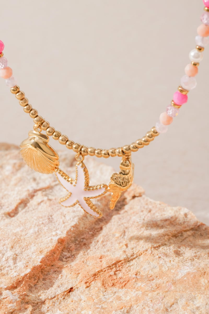 ketting pink sea babe - roze