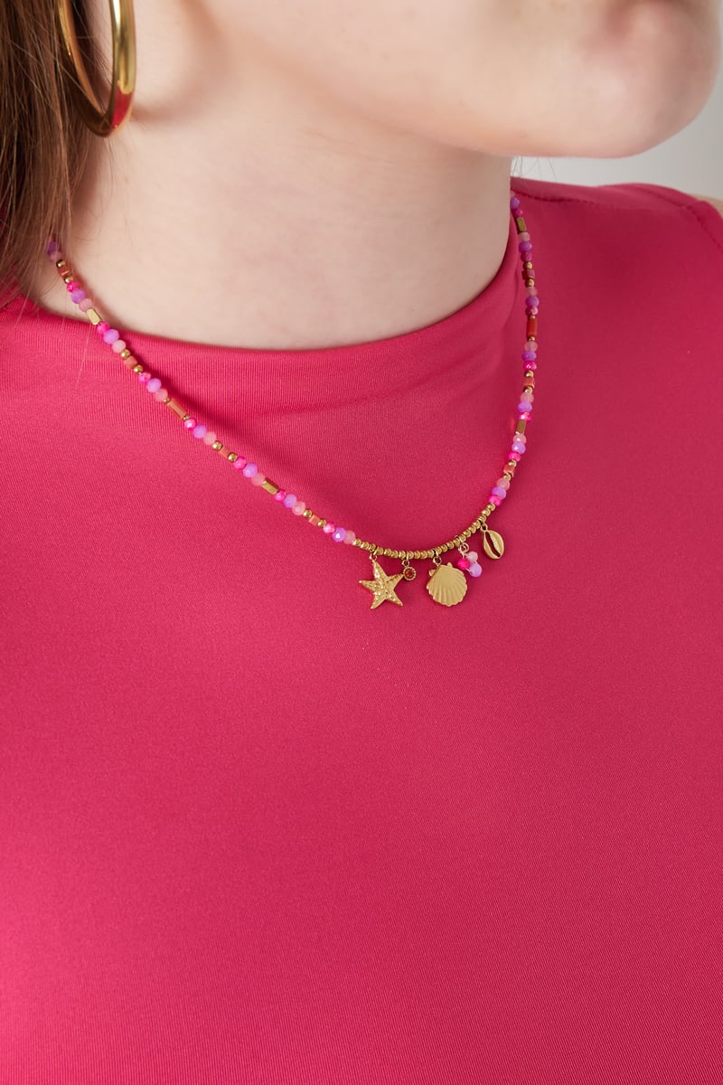 Queen of the sea Ketting - Fuchsia