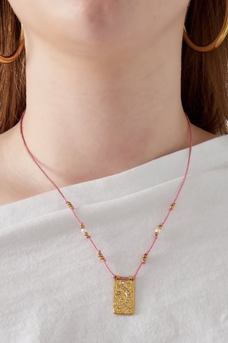 moony ketting - oranje &