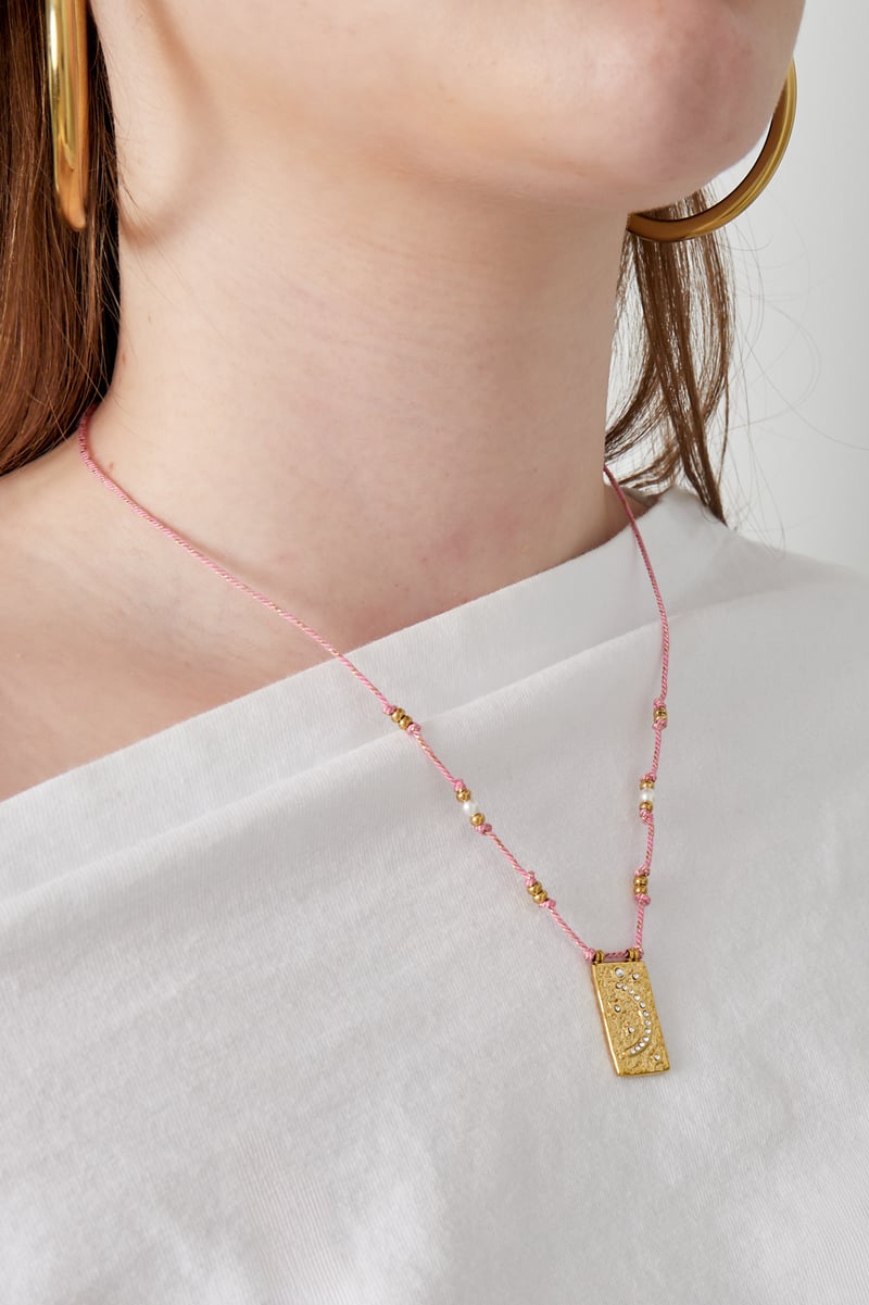 moony ketting - oranje &