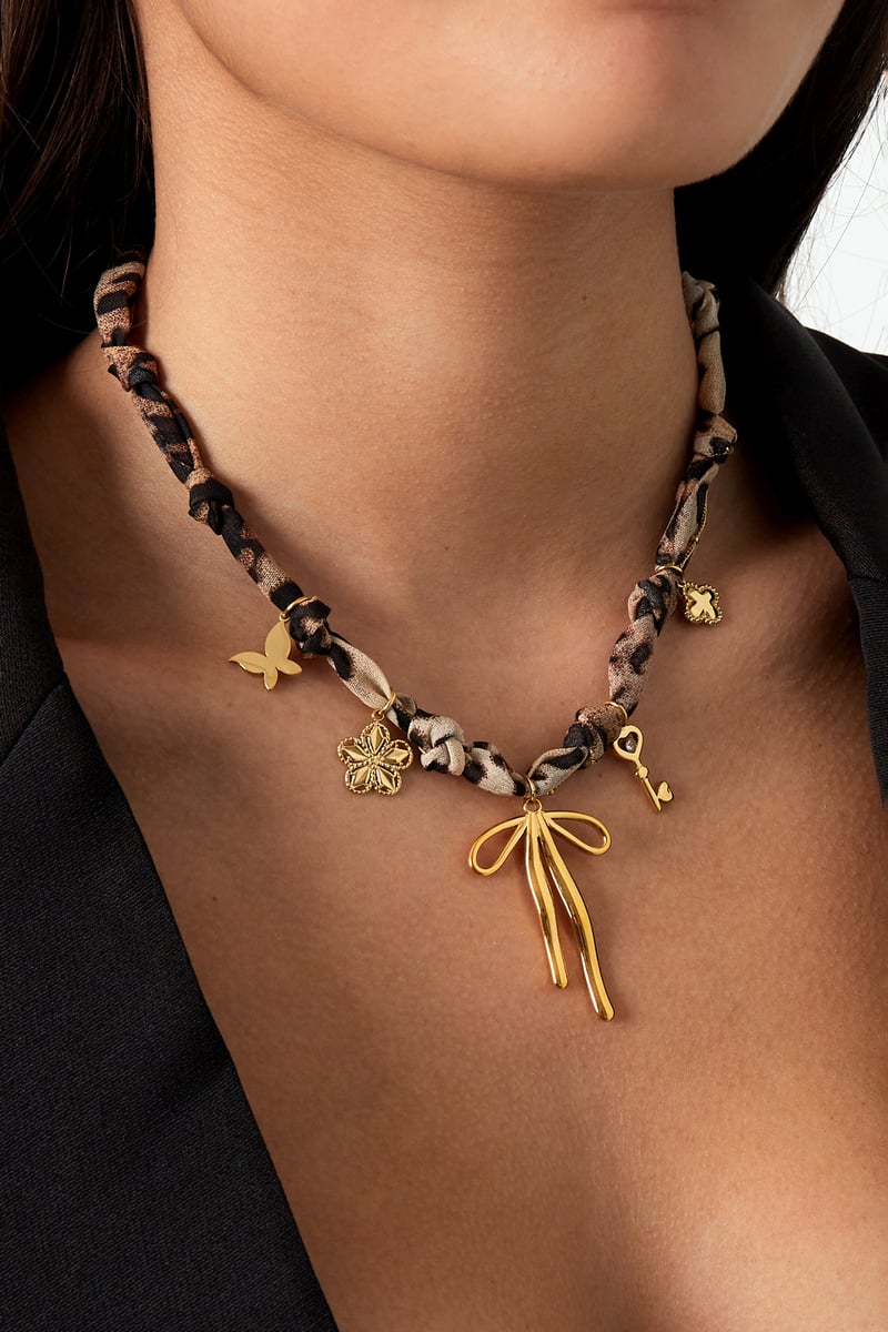 leopard trendy ketting