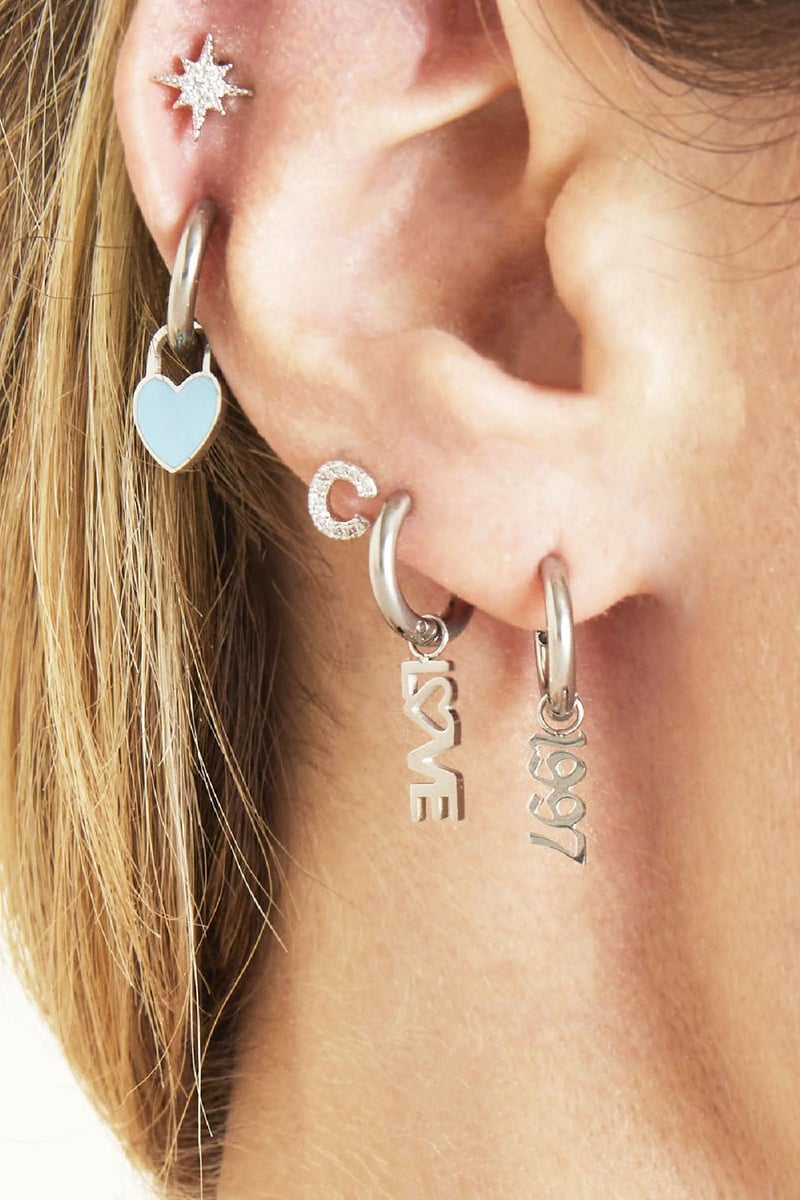 DIY Charm Geboortejaar Zilver - 1985 Stainless Steel