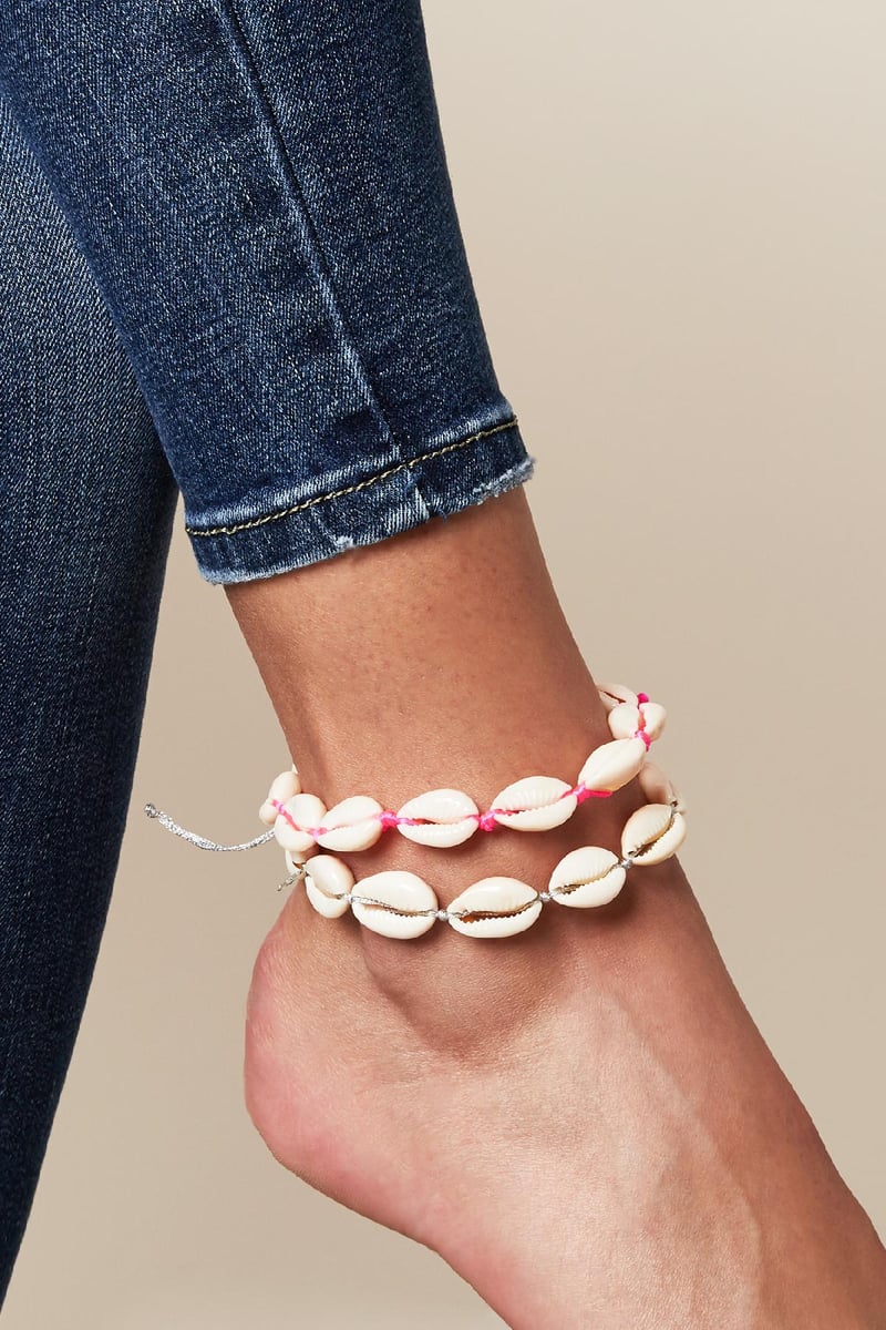 Enkelbandje Shell Beach Goud kleur Schelpjes