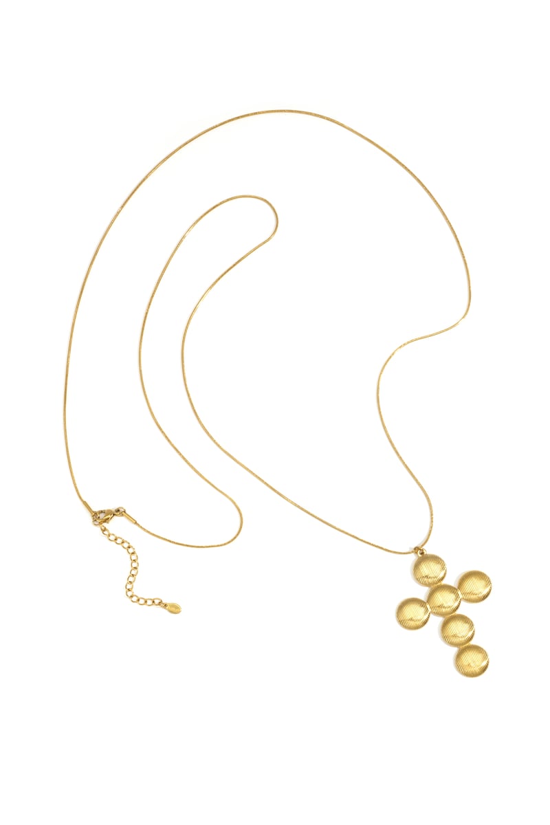 Roestvrijstalen hangerkettingen Cross Casual Daily Simple Series Damessieraden