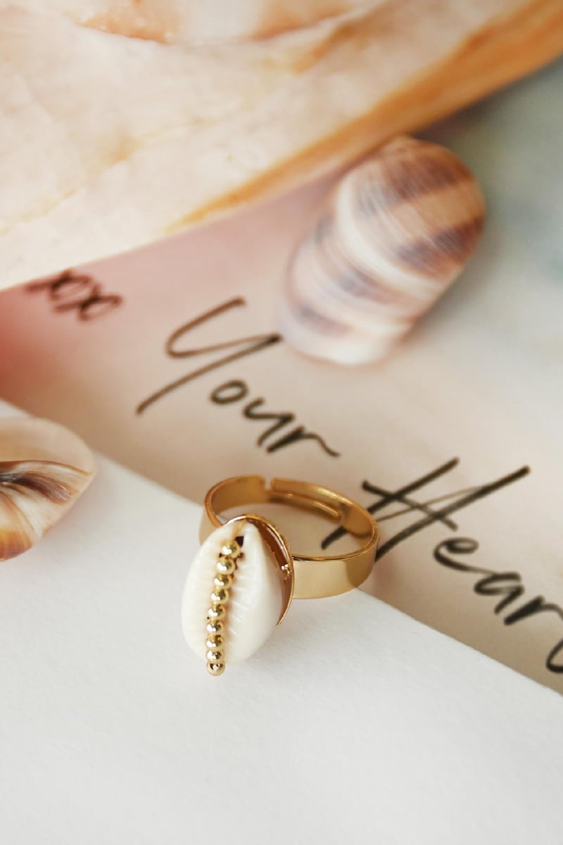 Ring Shell Obsession Goud kleur Koper