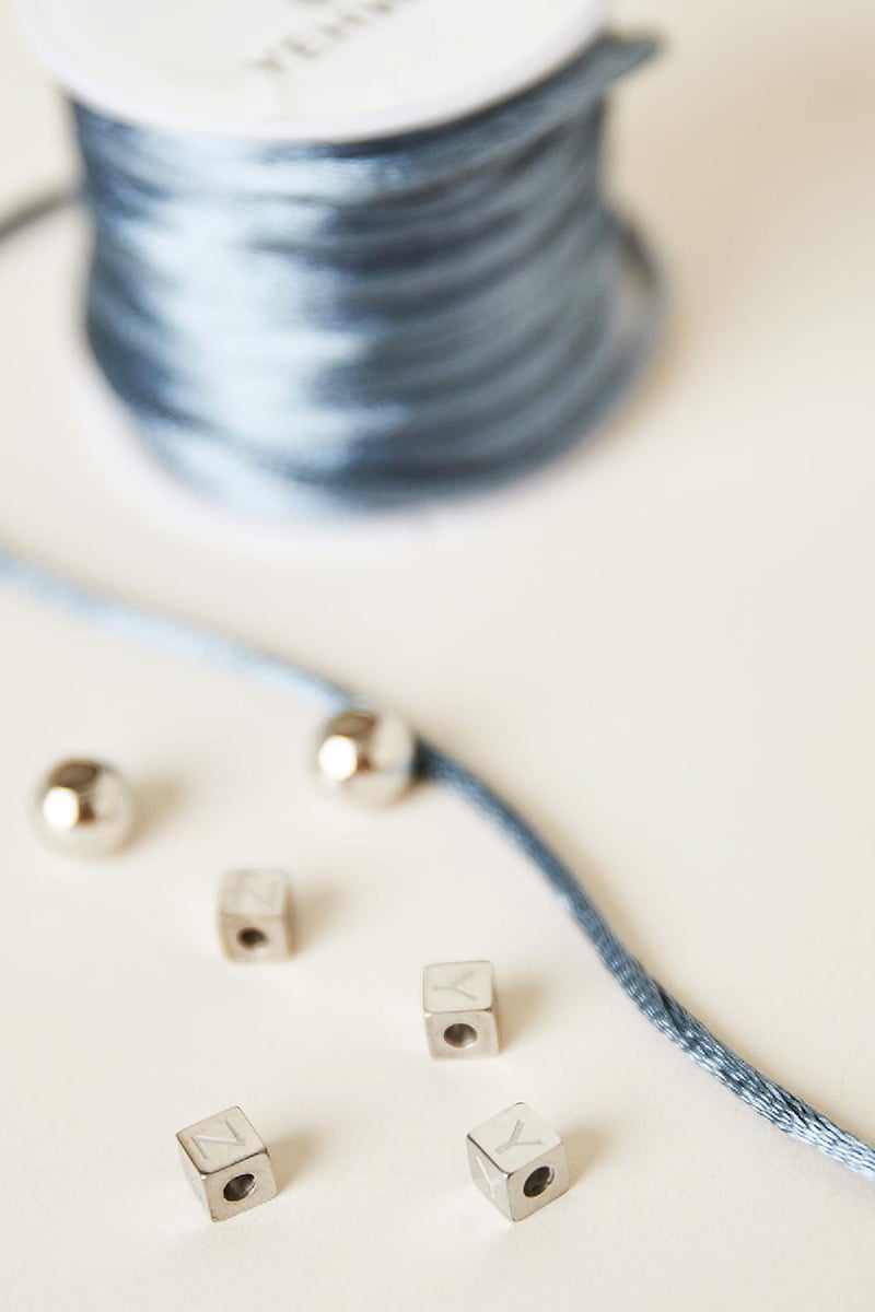 DIY Kralen Alfabet Q Zilver Stainless Steel