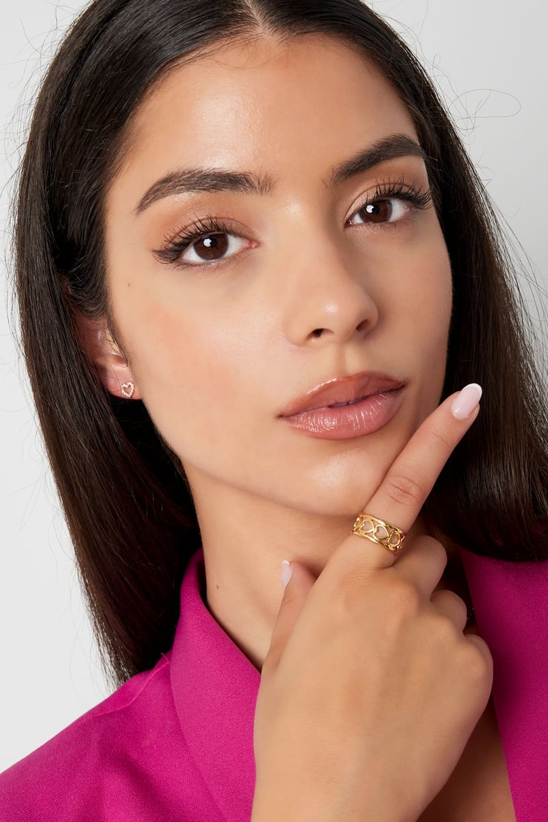 ring hartjes met detail