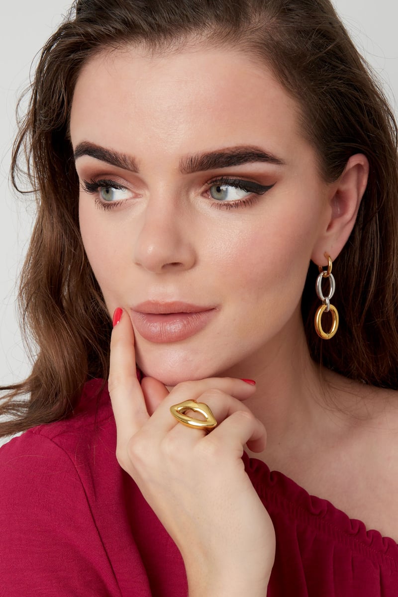 Ring mond - Goud kleur - 16