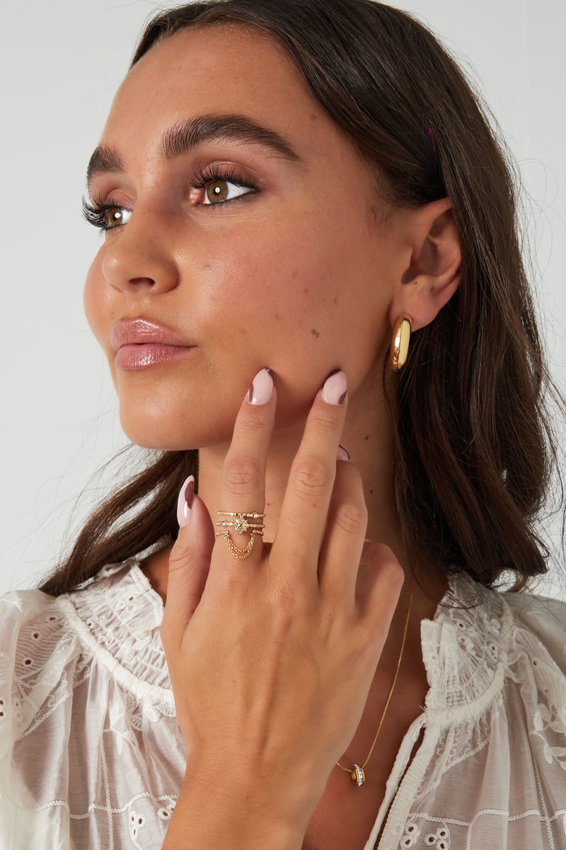 ring bubbly met steentjes