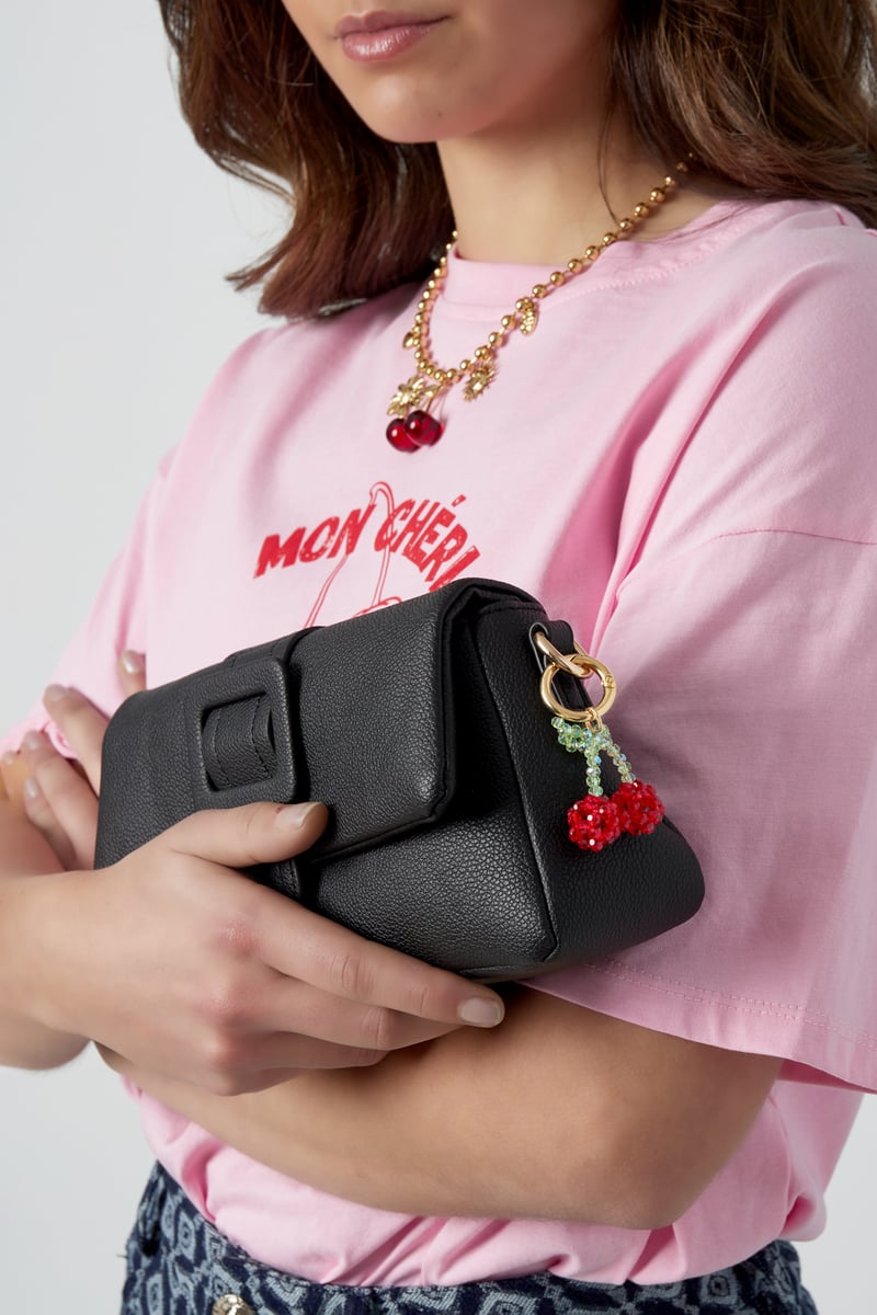 Cherry charm hanger - Rood & groen