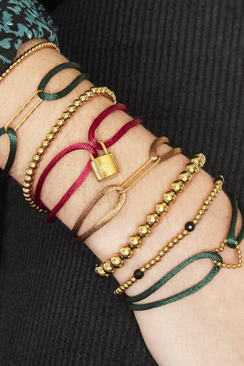 Armband Diamond Beads Zilver Stainless Steel