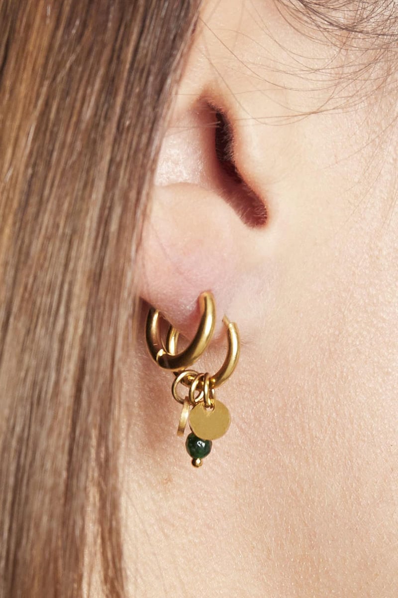 Oorbellen Delicate Zwart Stainless Steel