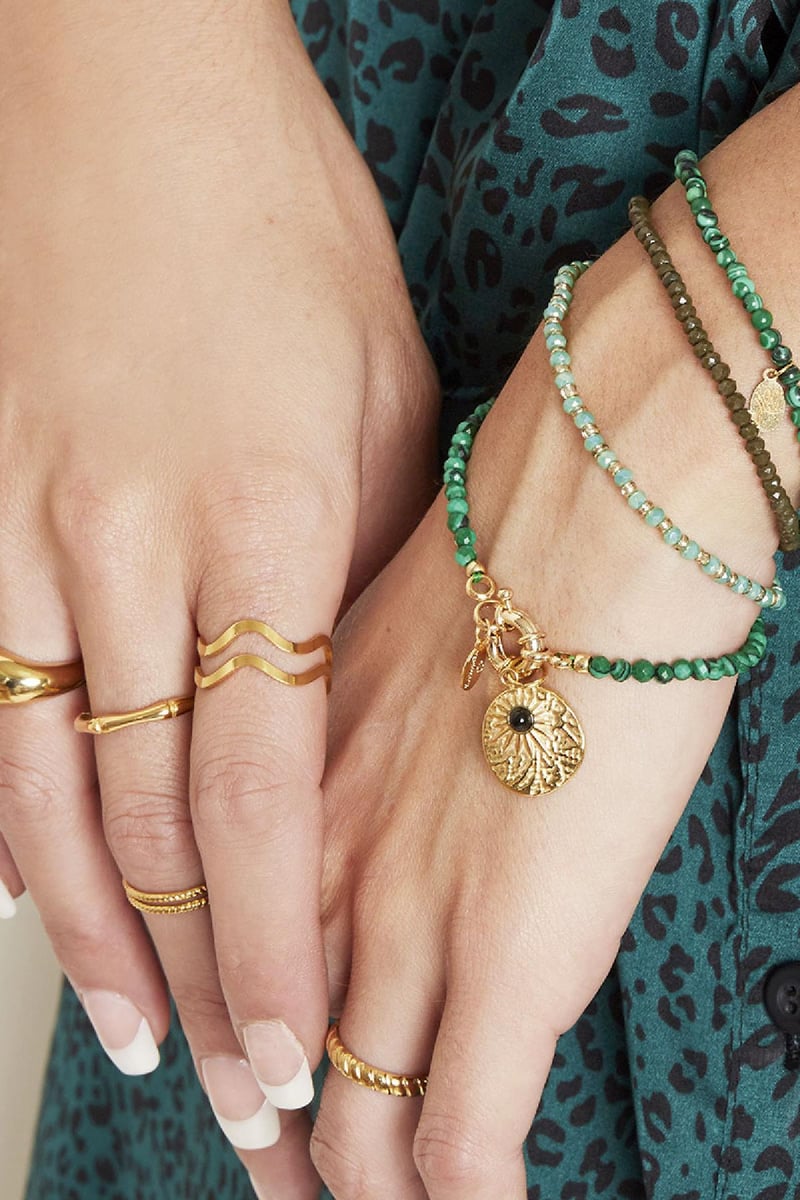 Armband Connected Groen Koper