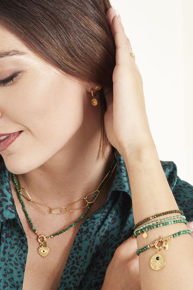 Armband Connected Groen Koper