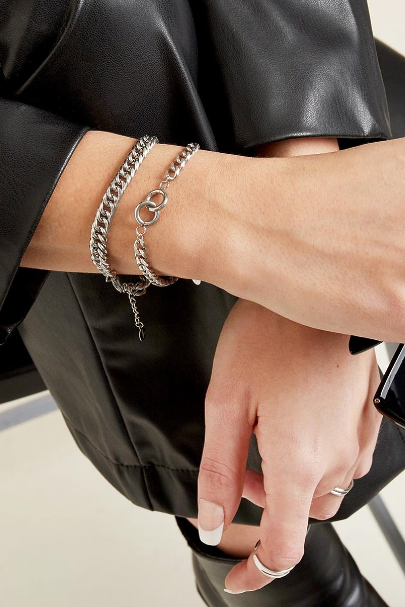 Armband Intertwined Goud kleur Stainless Steel