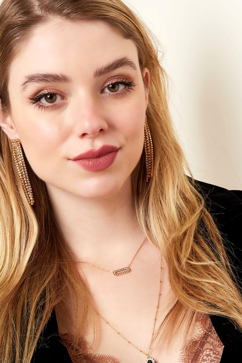 RVS oorbellen Shimmer Zilver Stainless Steel