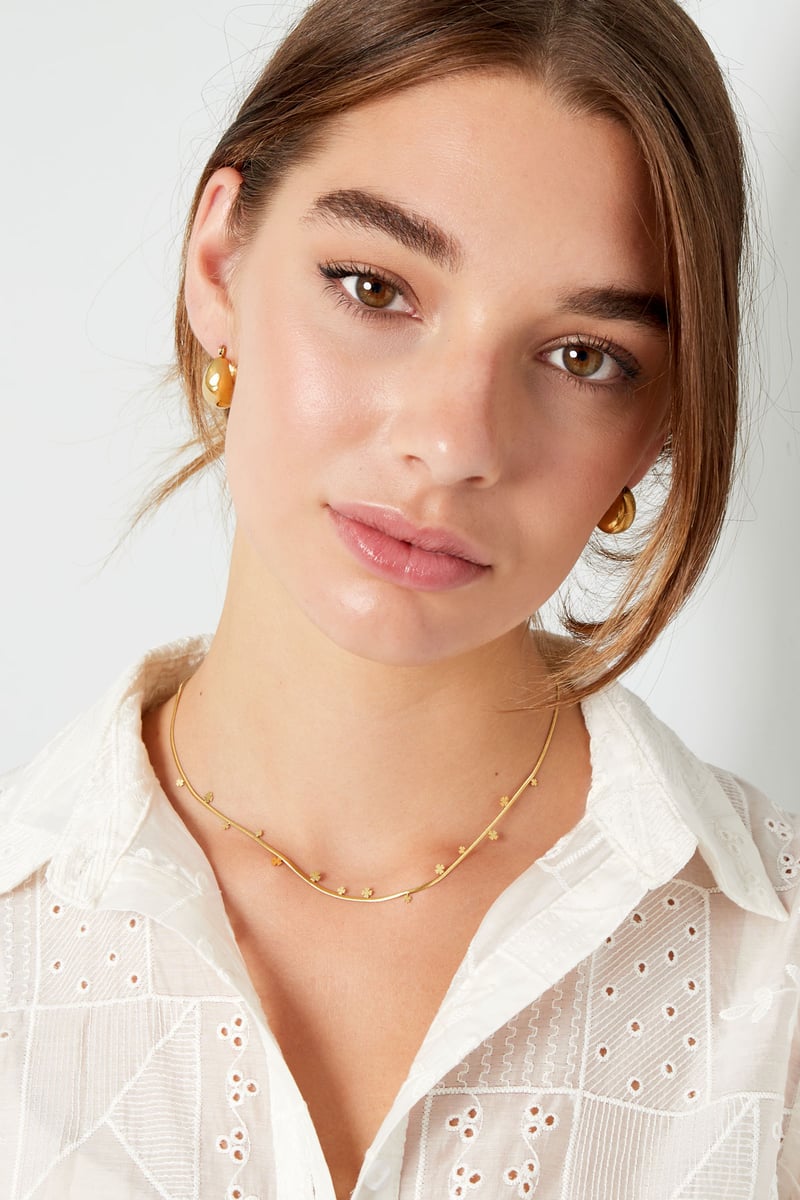 grove halve maan mini oorbellen