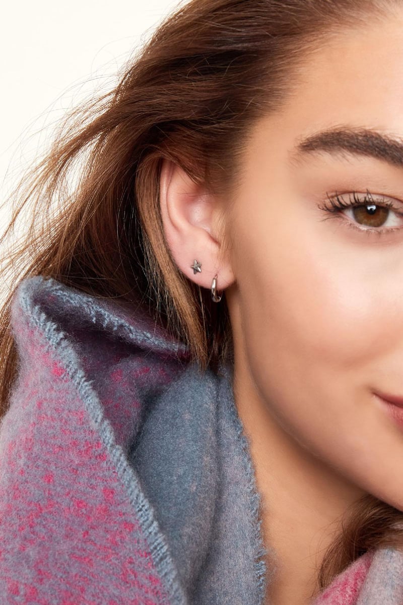 Creolen simpel XXS Goud kleur Stainless Steel