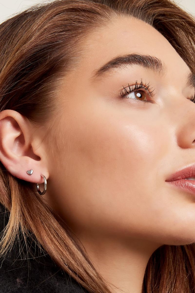 Creolen simpel M Goud kleur Stainless Steel