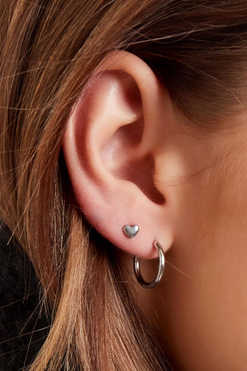 Creolen simpel M Goud kleur Stainless Steel