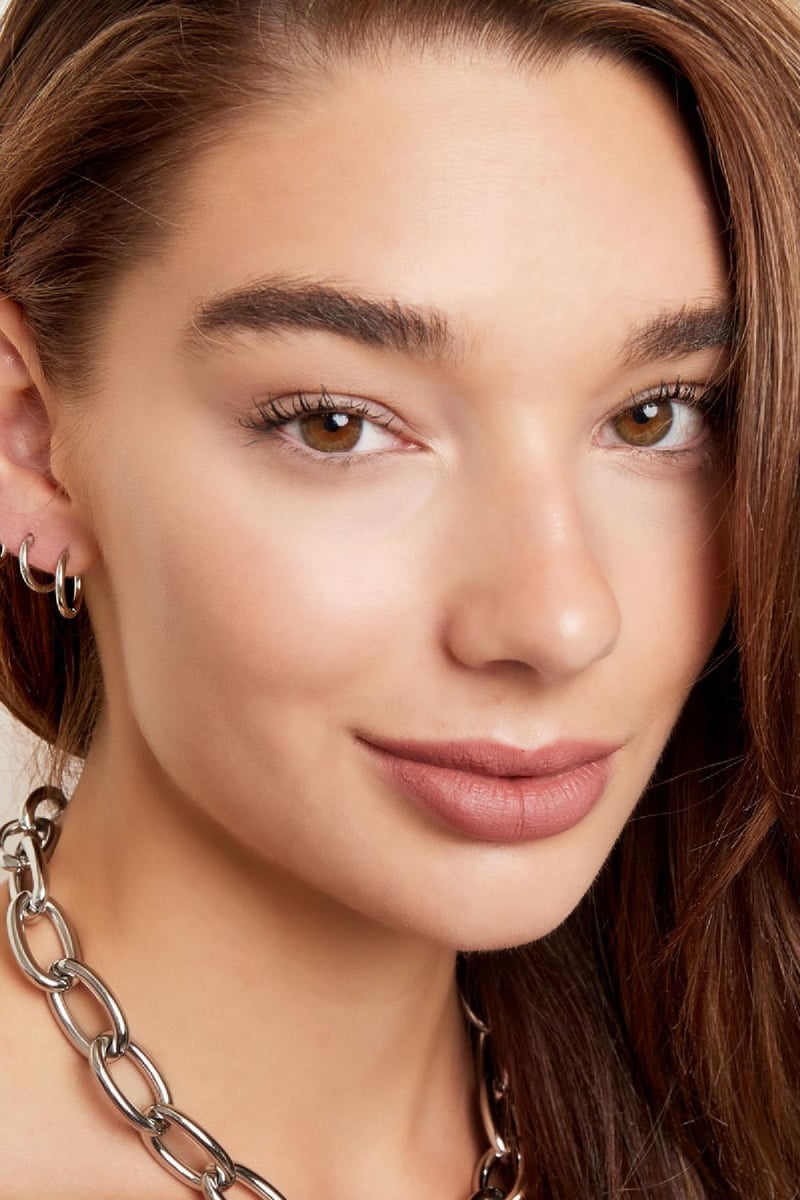 Creolen simpel set Goud kleur Stainless Steel