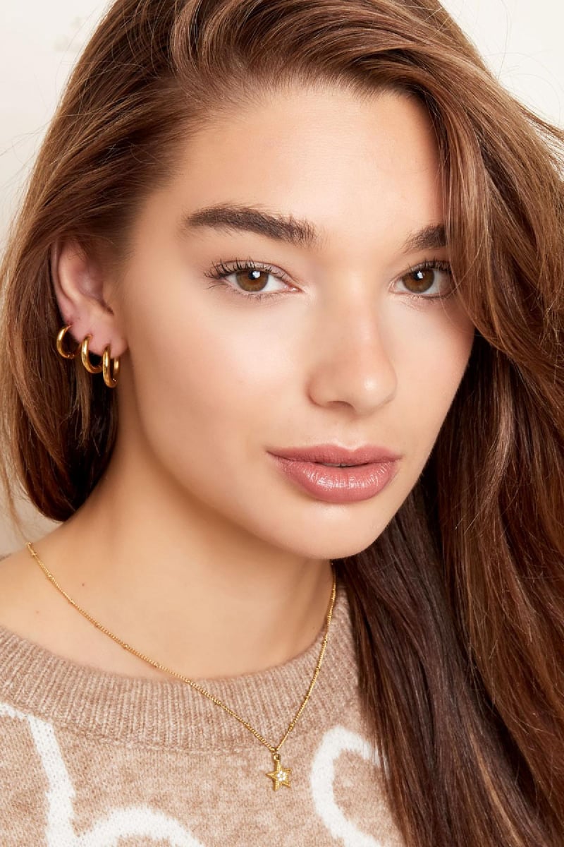 Creolen simpel S Zilver Stainless Steel