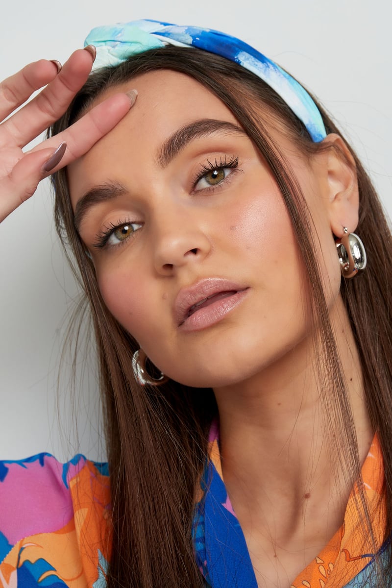 Oorbellen abstracte vorm - zilver Stainless Steel