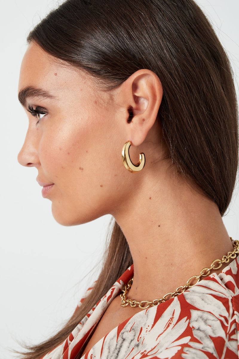 oorbellen classy halve maan